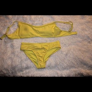 Plain Yellow Bathing Suit